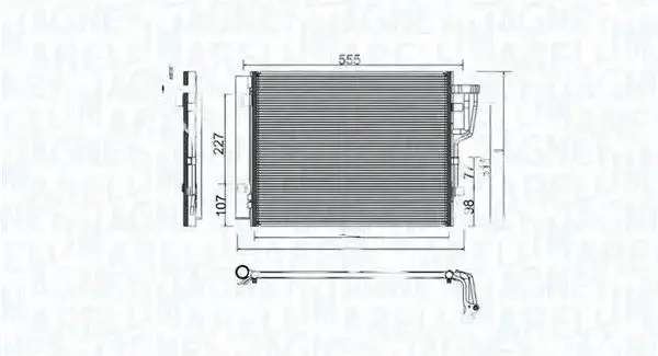фото №1, Magneti marelli 350203976000 конденсатор, кондиционер