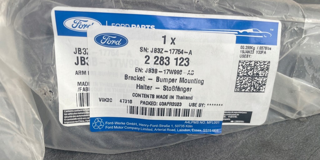 фото №3, Кронштейн бампера ford ranger правый