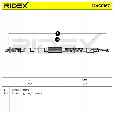Трос гальма ручного до peugeot 306 хетчбек 30 Ціна