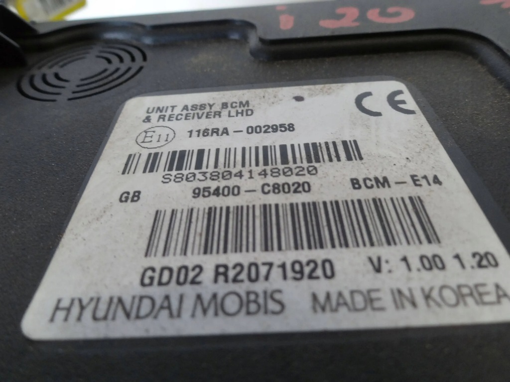 фото №6, Hyundai i20 ii 2018 1.0 t-gdi модуль комфорту bcm 95400-c8020