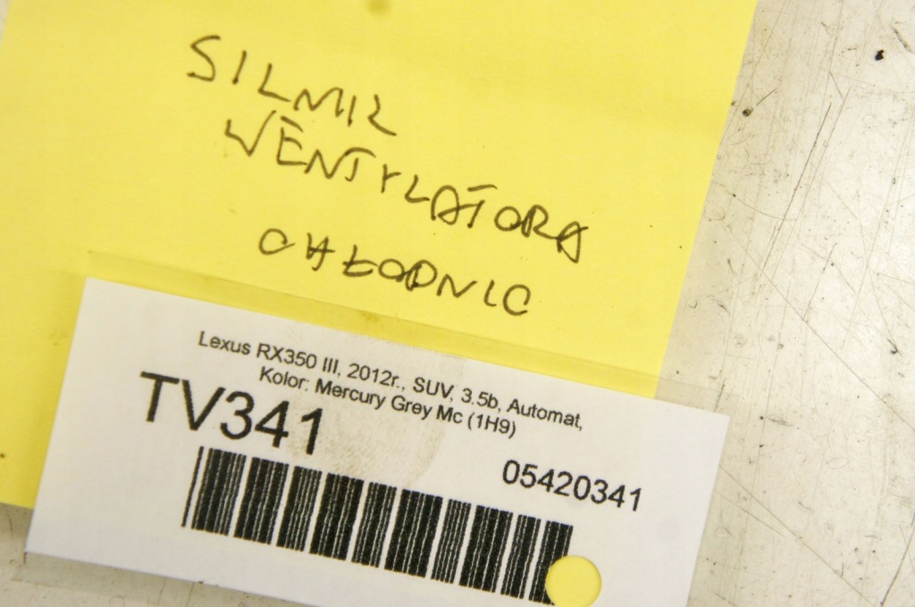 Tv341 lexus rx 3 3.5i моторчик вентилятора радиатора 16363-46170 с Разборки