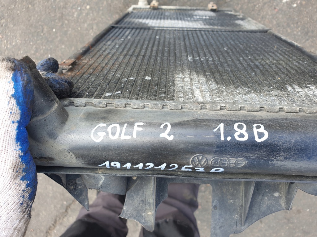 Радиатор воды vw golf 2 1.8 бензин 191121253b с Разборки