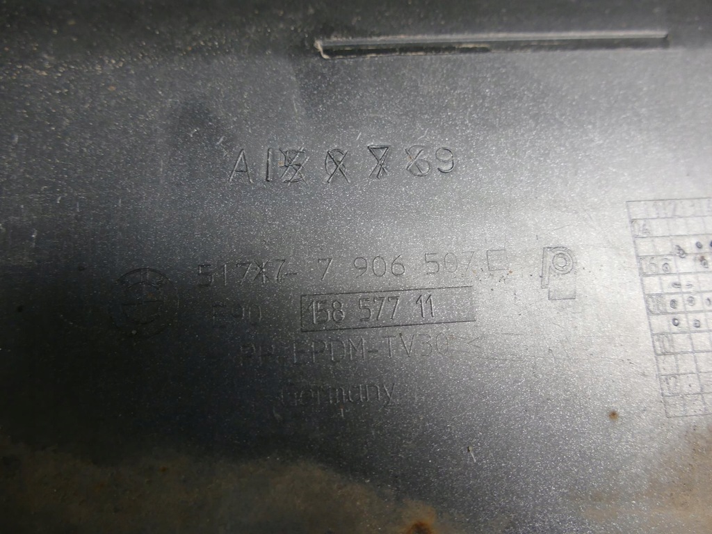 фото №12, Bmw e90 lift m-pakiet молдинг поріг накладка ліва колір a52/7 7906507