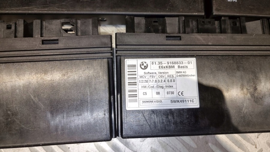 Bmw 5 e60 e61 модуль кузов блок управления комфорта kbm basis 9168833 5wk49111c в Украине