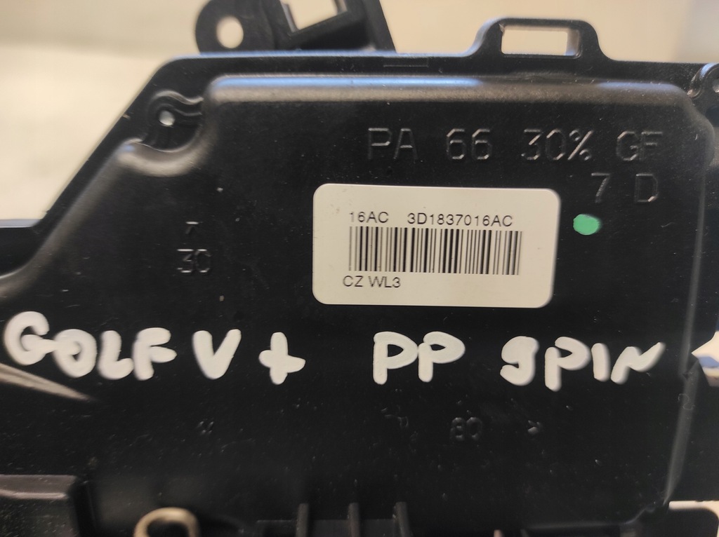 фото №5, Vw golf v plus 05- замок правий перед 9pin 3d1837016ac