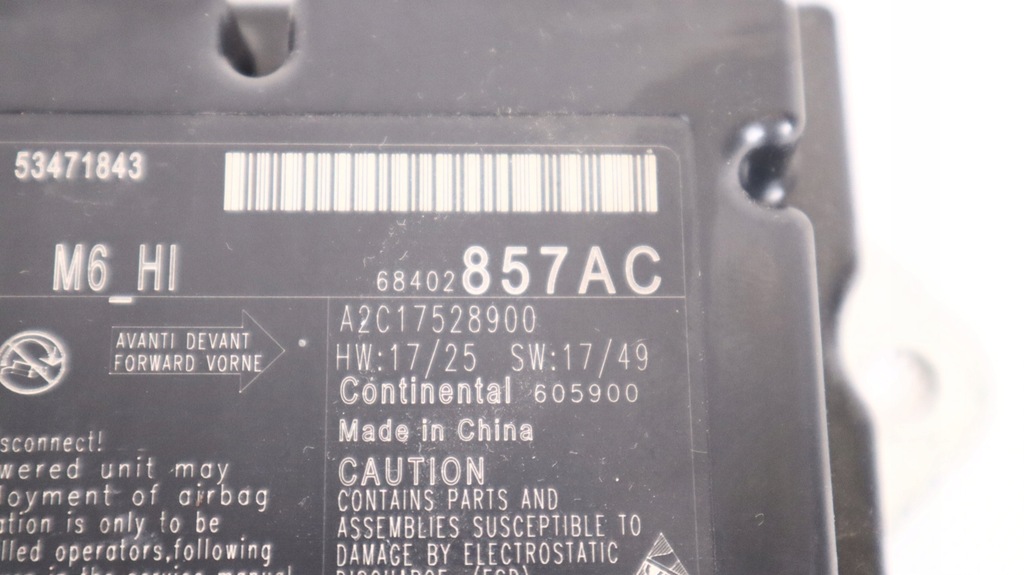 фото №6, Jeep compass ii 17- модуль подушка безпеки 68402857ab