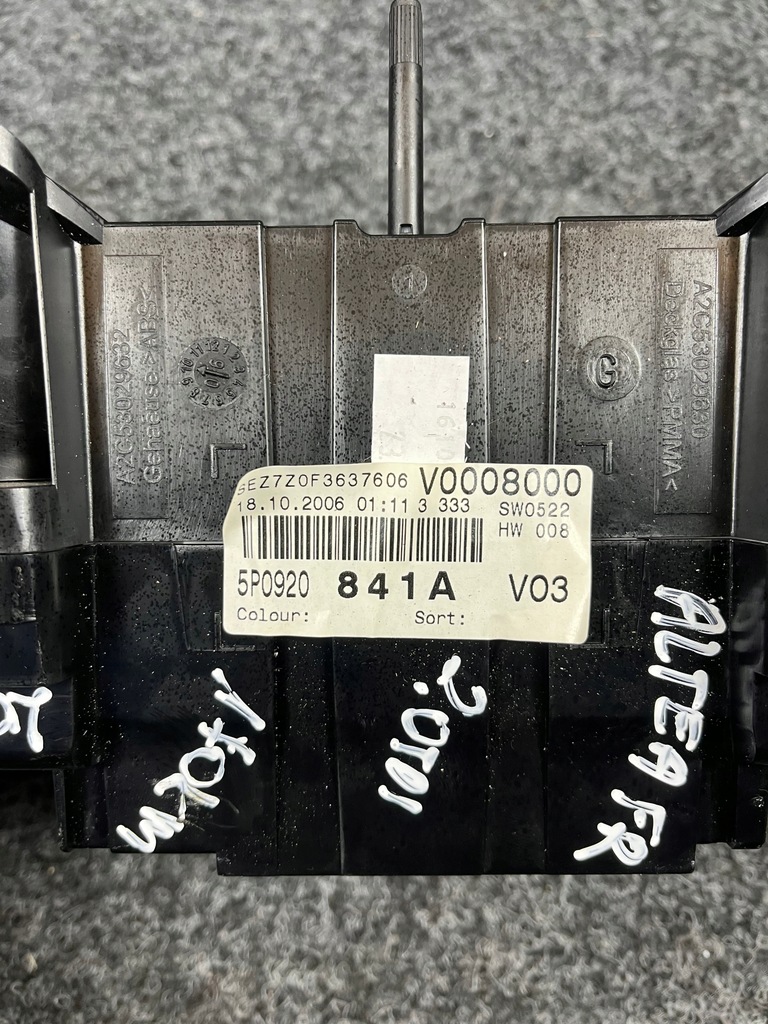 фото №9, Seat altea xl leon ii toledo iii 2.0 tdi fr лічильник прилади 5p0920841a