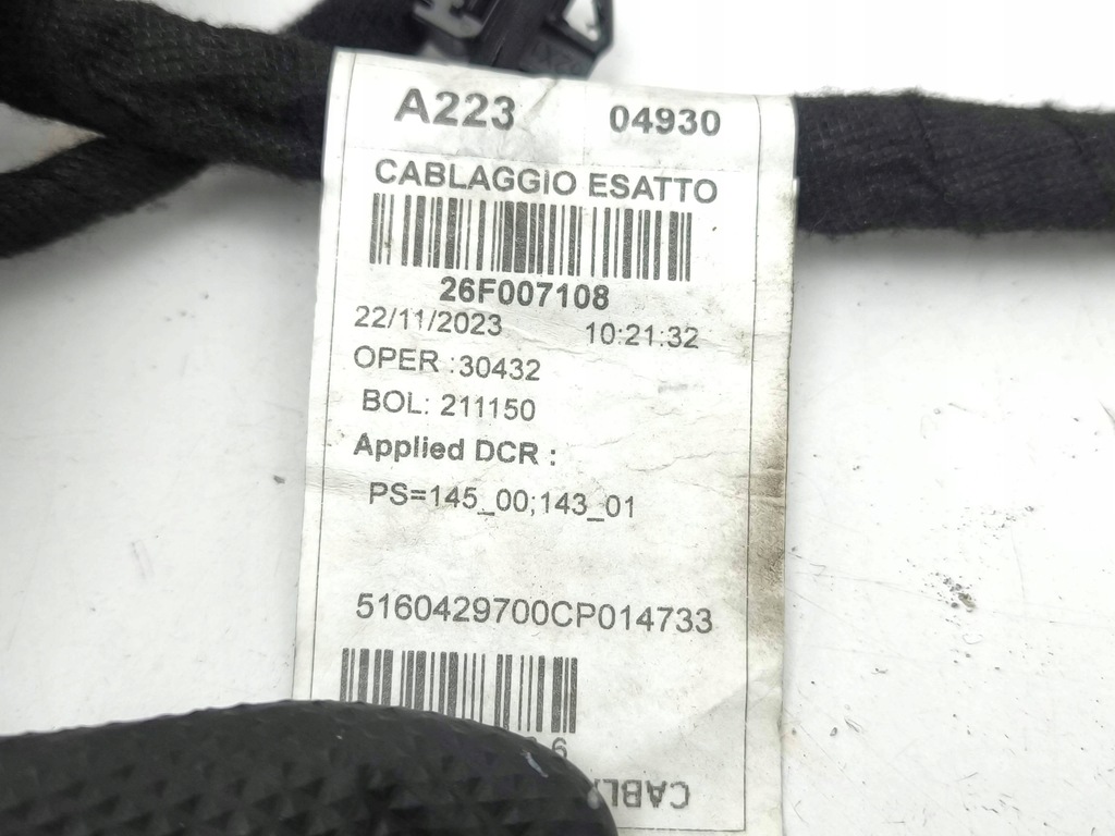 фото №11, Jeep avenger жгут дверь задних 2024 5160429700