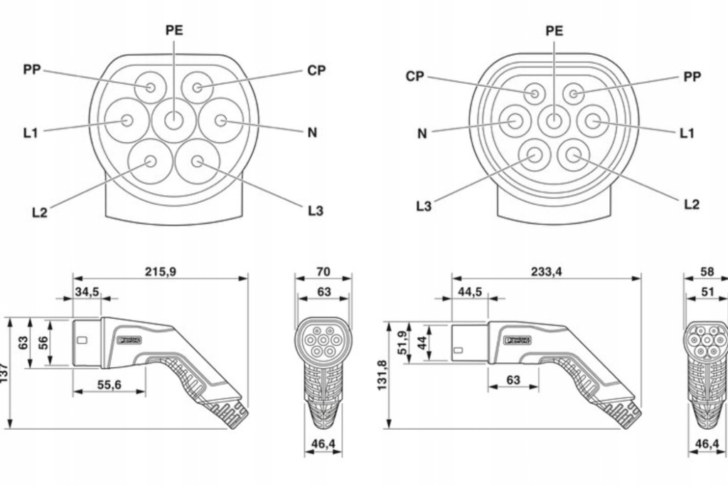 фото №10, Кабель зарядки аккумулятора vw id.4 e21 ev-t2g3pc-3ac32a-6,0mrd-psa-v2