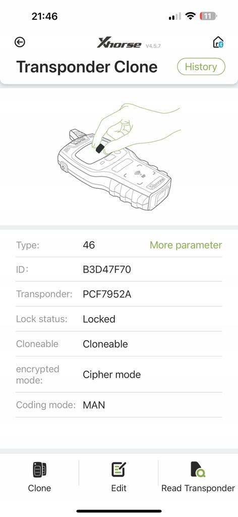 фото №7, Ключ ключ pilot smartkey hyundai ix35 id:46 pcf7952