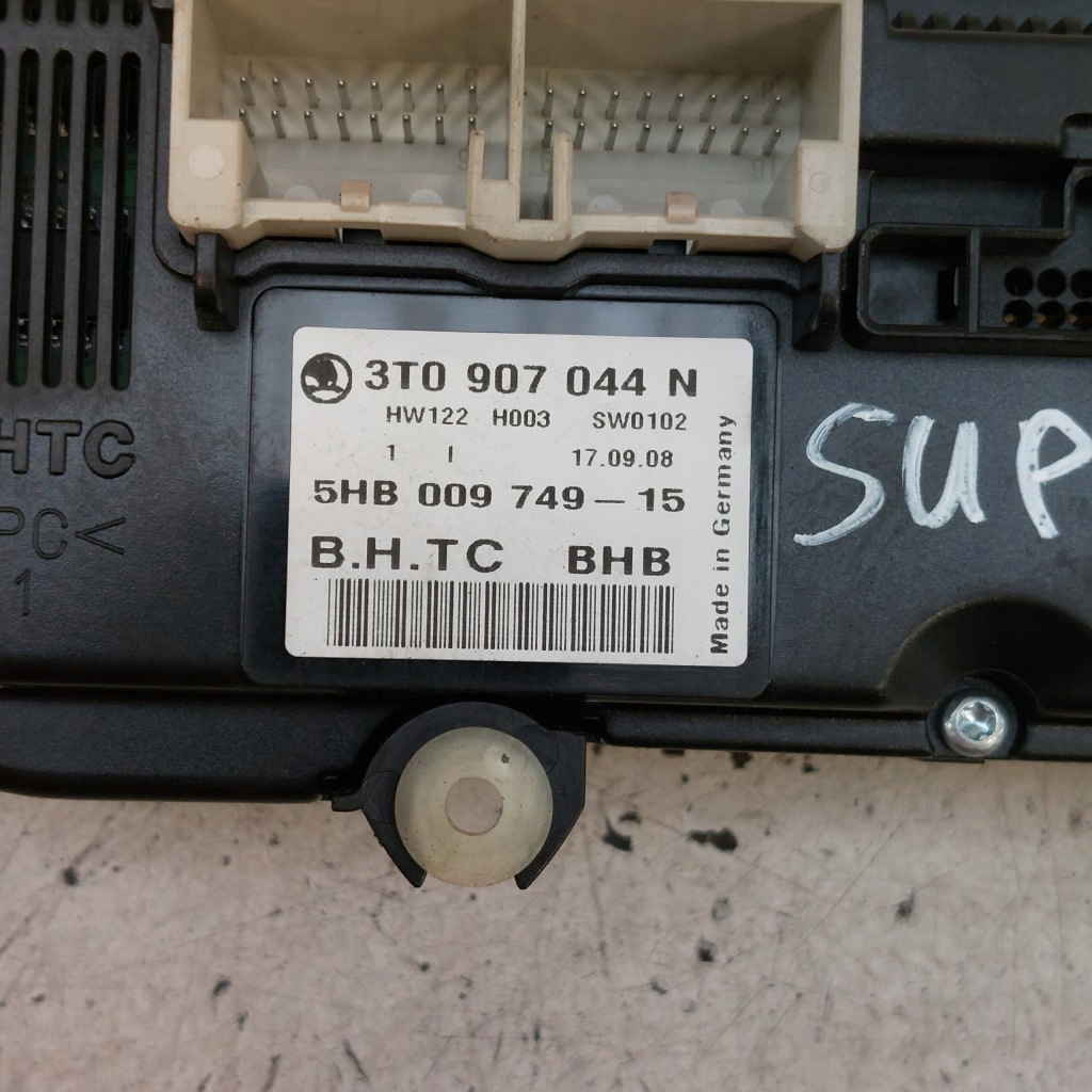 фото №12, Skoda superb ii 2 панель управление кондиционера