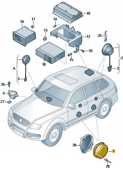 фото №10, Vw transporter t6 динамик дверь dynaudio 7l6035454