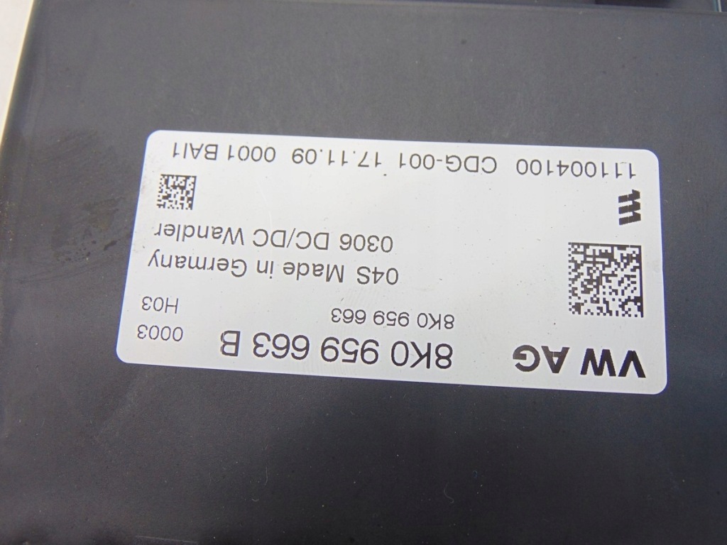 фото №3, Модуль регулировки напряжения 8k0959663b audi a5 8t