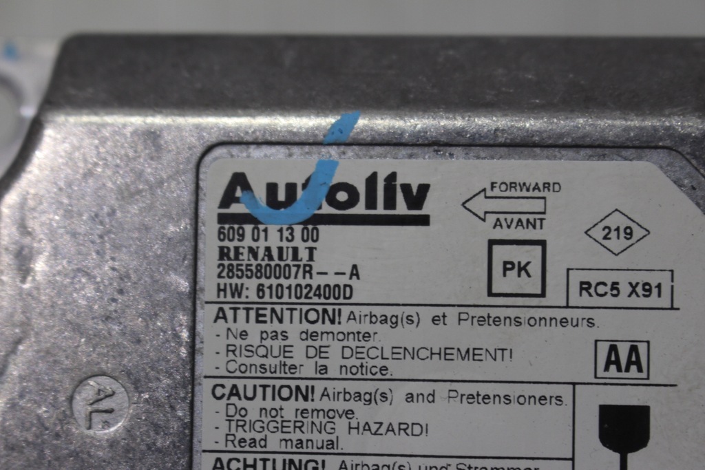 фото №4, Модуль подушка безопасности renault laguna iii 285580007r