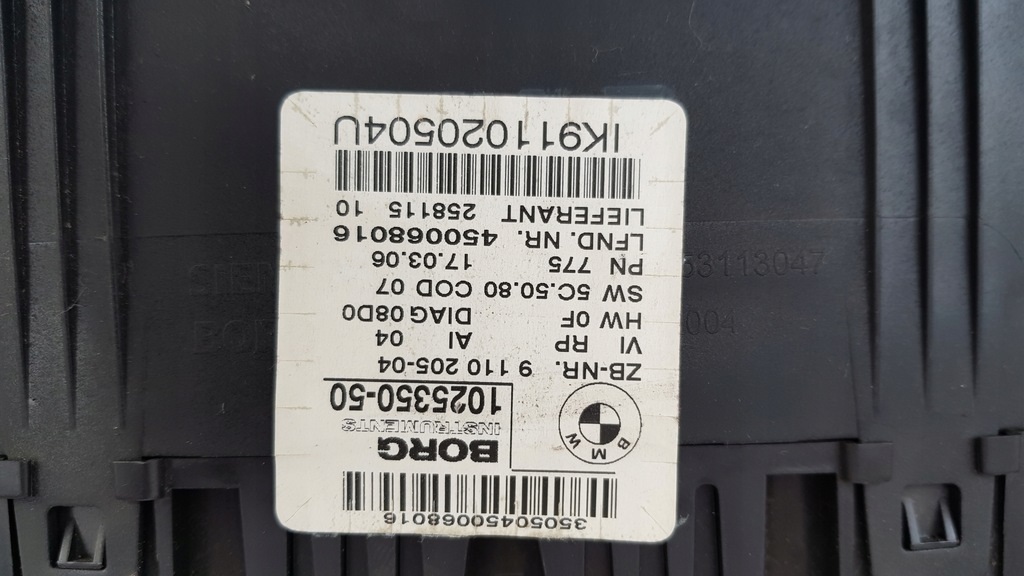 фото №10, Bmw e90 e91 2.0d счетчик приборная панель 1025350