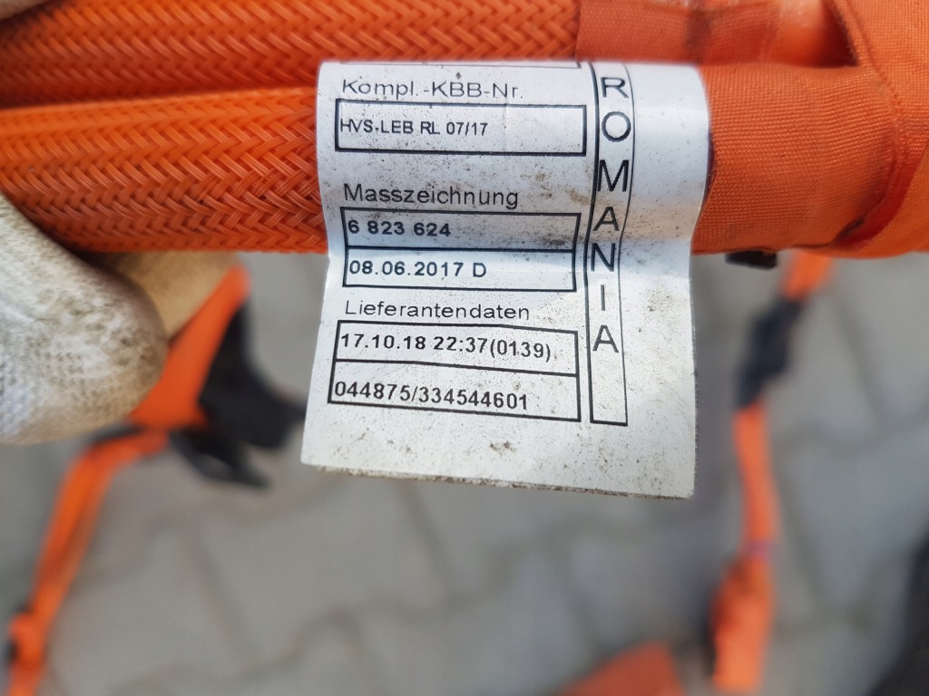 Bmw g30 530e шланг wysokiego напряжения 6823624 с Разборки