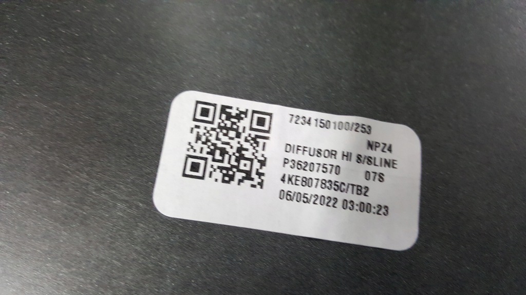 фото №14, Накладка спойлер диффузор бампера заднего audi e-tron 4ke807835c демонтаж