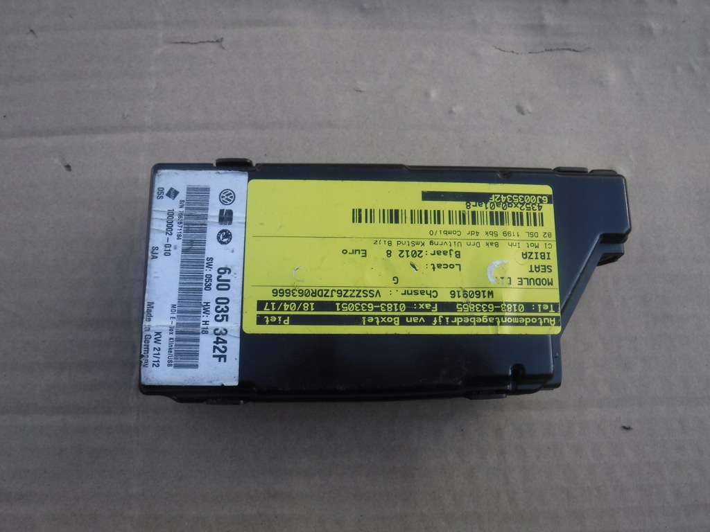 фото №1, Модуль usb seat ibiza iv 6j0035342f