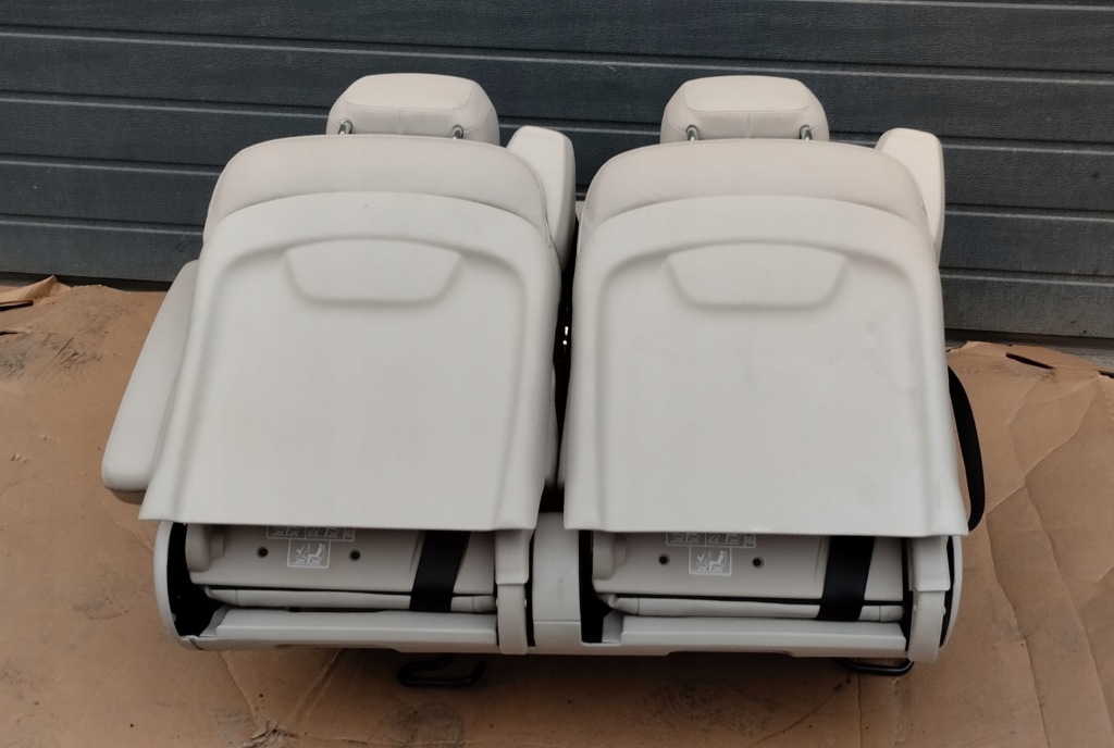 фото №16, Заднє сидіння кремовий mercedes v-klasa w447 шкіра сидіння задня задній krem світлий