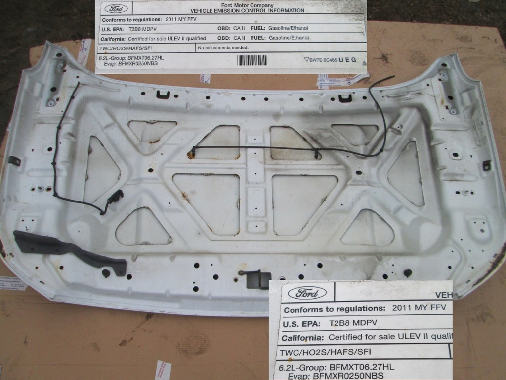 фото №11, Капот перед оригінал ford f-250 11- f350 f450 2011-