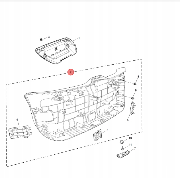 Купити Обшивка багажника mg3