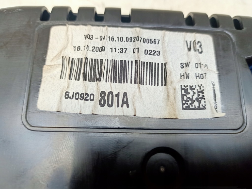 фото №11, 6j0920801a приборная панель счетчик seat ibiza iv