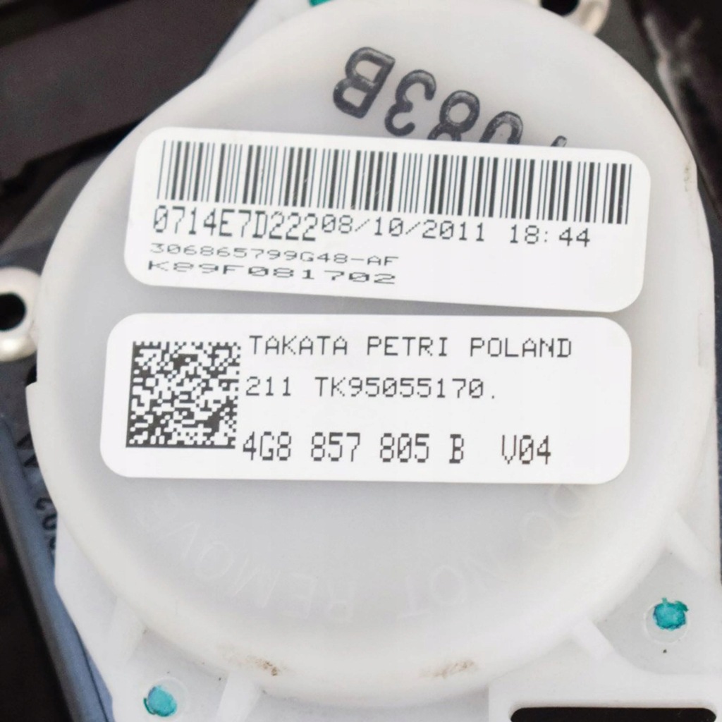 фото №5, Audi a6 s6 c7 4g 2012 ліва сторона pas безпеки сидіння заднього