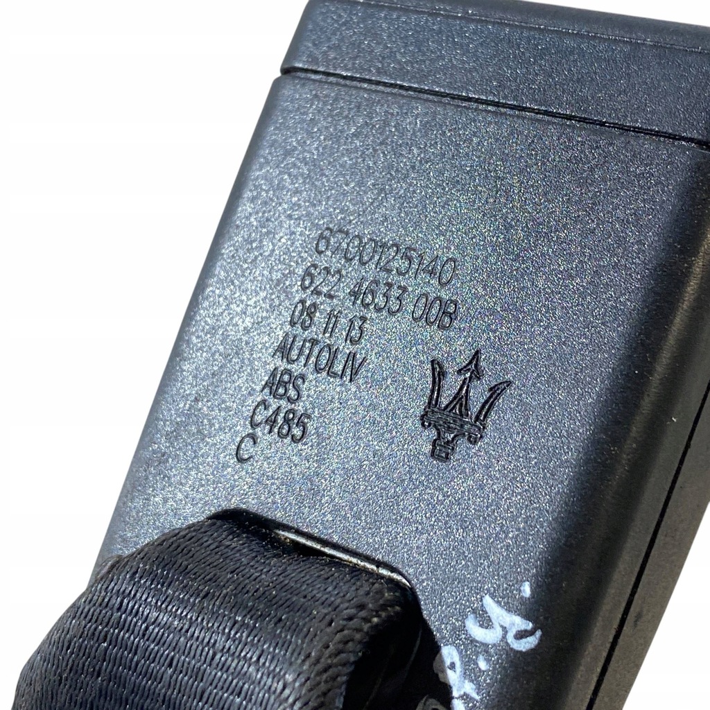 фото №9, Maserati ghibli 2014 пряжка среднего поперечина безопасности сиденье заднего