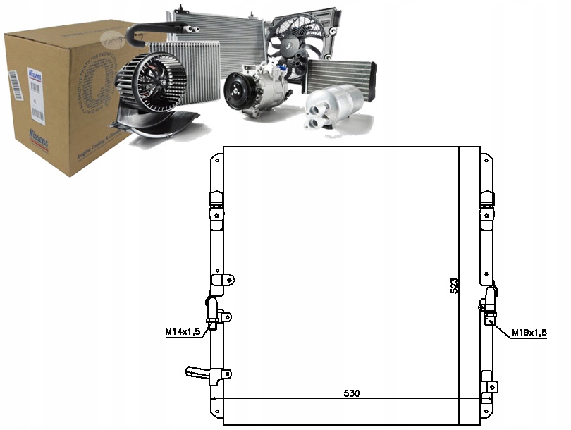 Купити Конденсатор кондиціонера toyota land cruiser 100 4.2