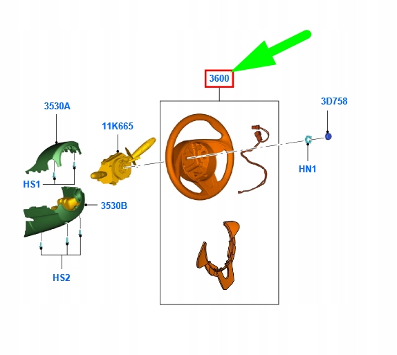 фото №1, Воздуховод ford ka mk2 2014239 cs51-3600-bb оригинальная