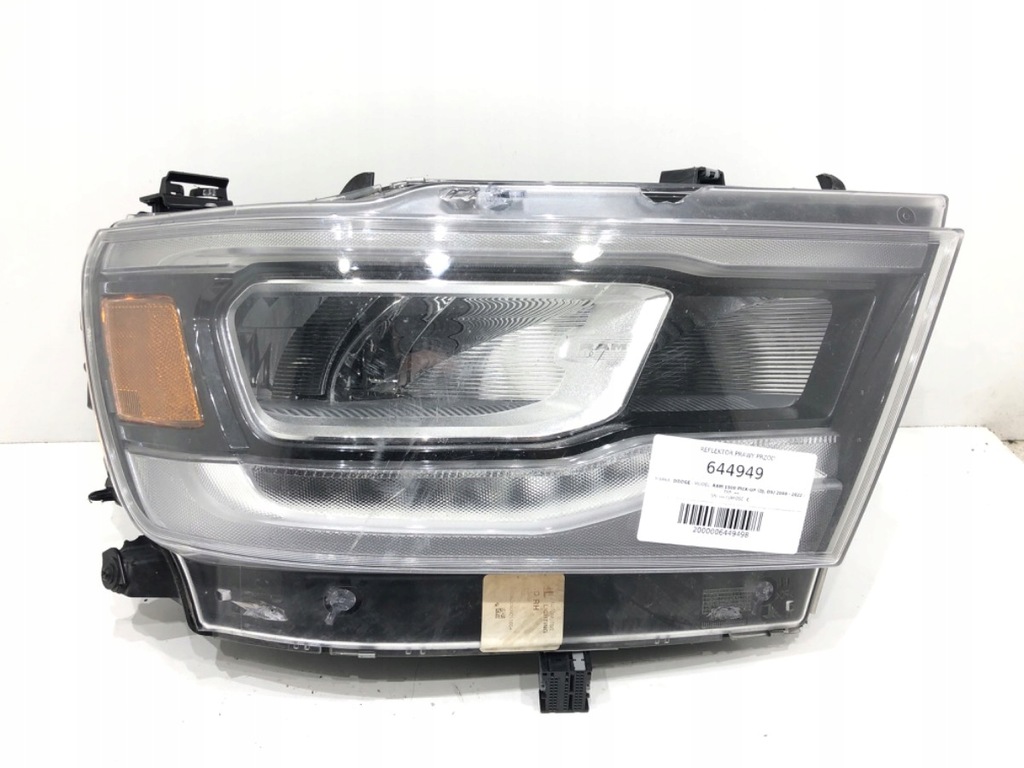 фото №1, Фара правый перед dodge ram 1500 p68533272ab лампа