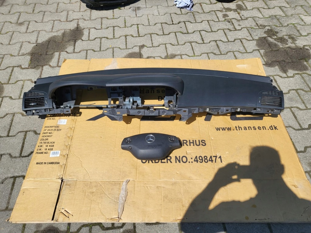 фото №1, Mercedes s klasa w221 приборная панель подушки безопасности подушка безопасности oryg