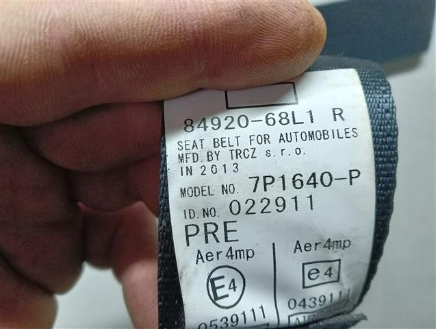фото №4, Pas безпеки правий перед swift mk7 5 двері