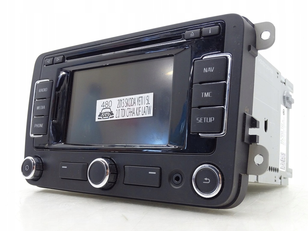 фото №1, Радіо радіопрогравач cd екран дисплей navi skoda yeti i 5l 3t0035192n