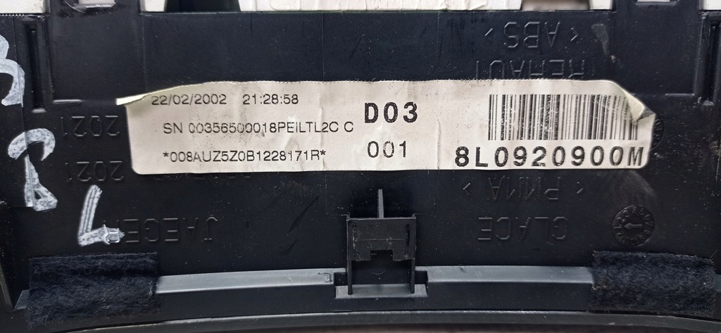 фото №8, Audi a3 8l 1.9 tdi 101-105 km набір стартовий do запуск 038906019gc