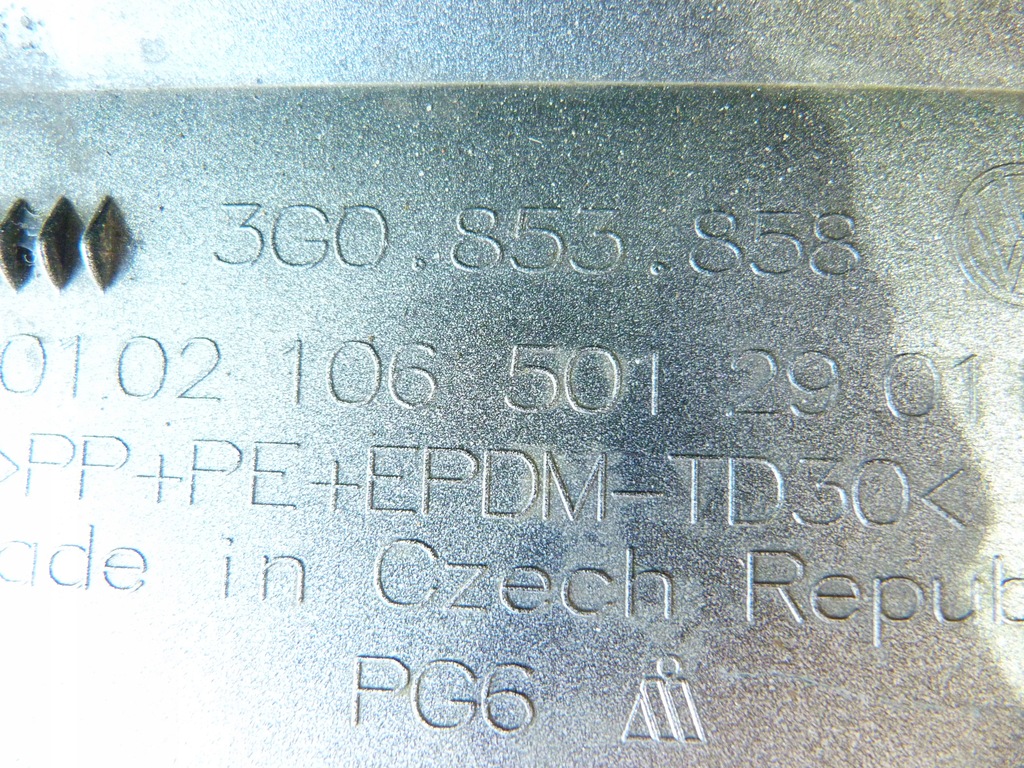 фото №6, Volkswagen оригінальний номер 3g0853858 молдинг поріг p