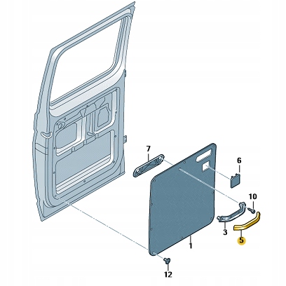 фото №1, Vw t5 t6 crafter ручка заглушка оригінальний номер 7e0857627a