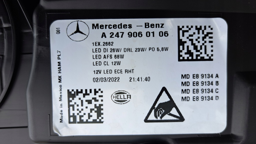 фото №6, Mercedes glb w247 full led лампа передня