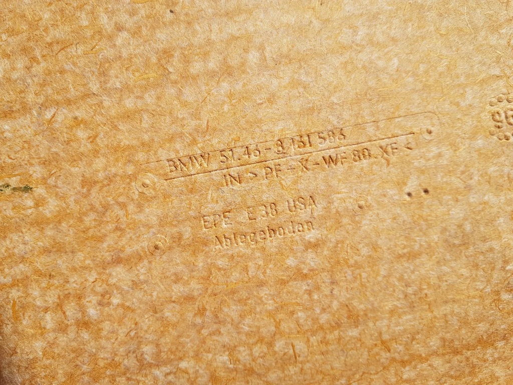 фото №6, Полка задняя задняя с шторка электрическая оригинал 8 161 586 bmw 7 e38