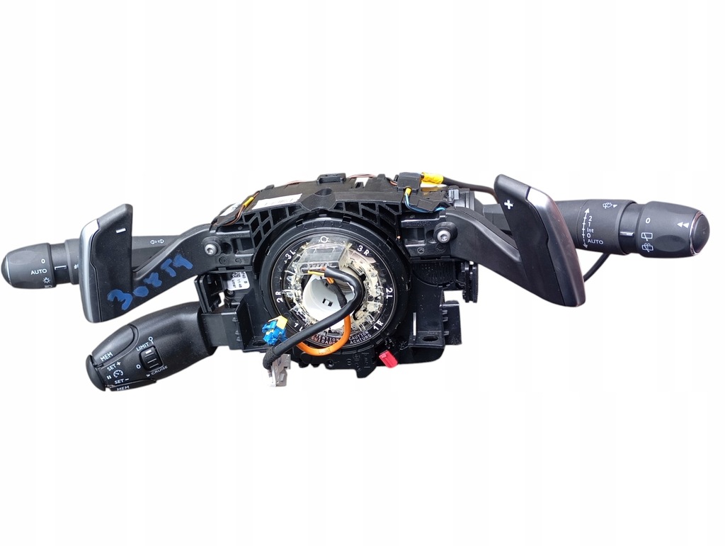 фото №6, Переключатель комбинированный лента подушка безопасности лепестки переключения peugeot 308 t9 оригинальный номер 98180645zd