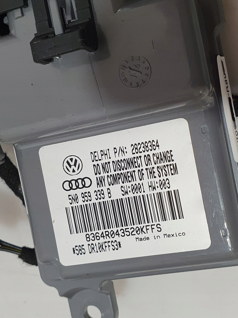 фото №8, Volkswagen tiguan 2009-2017 модуль блок керування сидіння 5n0959339b 5n1971366bc