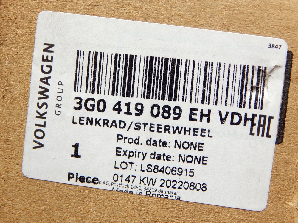 фото №6, Nowa повітропровід шкіра 3g0419089eh vw passat b8 t-roc оригінальний номер aso