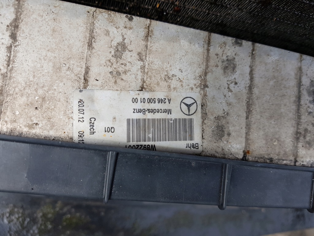 фото №7, Mercedes b w246 1.8 cdi pas передній радіатор вентилятор