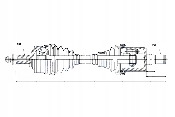 Nty приводной вал приводная volvo mod.t5.t6 d4.d5 xc90 15- v90xc 17- xc60 18- Цена