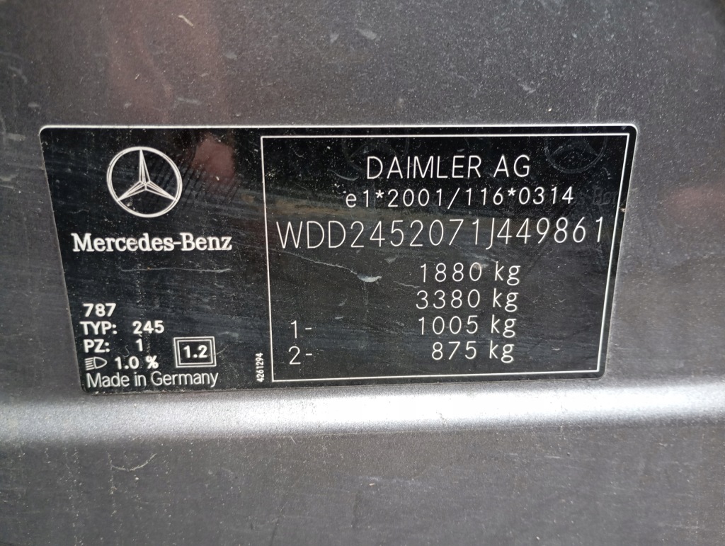 фото №8, Mercedes w245 b-klasa скло кришки кришка багажника багажника задня задня 2008 rok