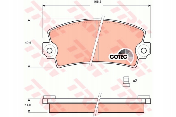 фото №1, Gdb148 trw гальмівні колодки гальмівні /p/ renault