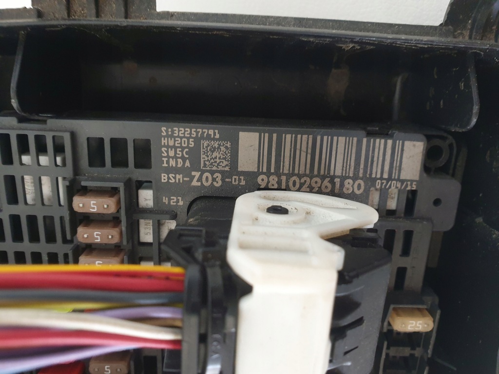 фото №10, Citroen c4 grand picasso ii модуль bsm коробка bezbpieczników 9810296180