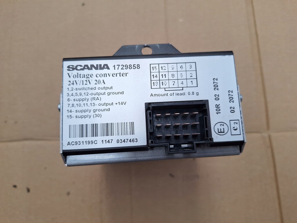 фото №3, Перетворювач напруги scania g 1729858