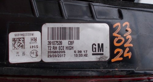 Opel insignia b 2 17+ універсал правий led кришка багажника оригінал Оригінал