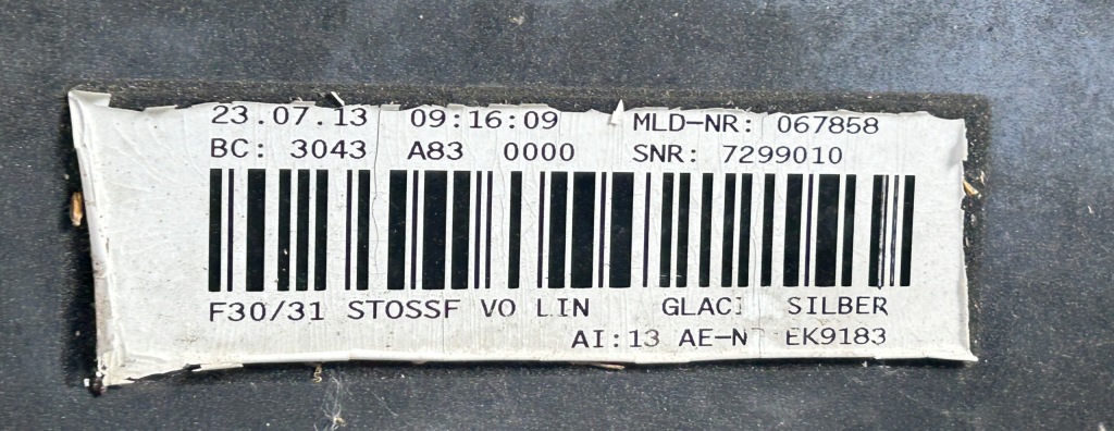 фото №12, Бампер перед передній bmw 3 f30 f31 pdc омивачі